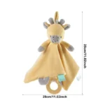 Baby Blanket With Stuffed Animal Plush Giraffe Cartoon